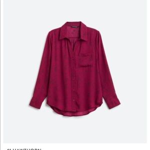 41 Hawthorne Sylvia Button Down Blouse. Size Small.